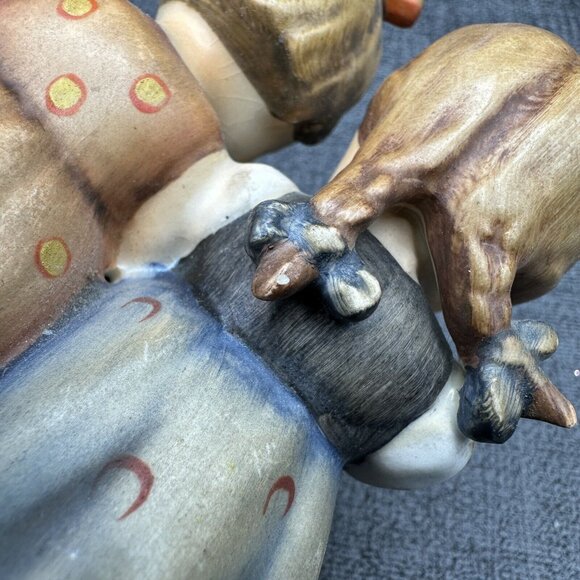 Goebel Hummel Figurine 176/0 "Happy Birthday" TMK2 Full Bee 5" 2 Girls 1950s - Picture 8 of 16